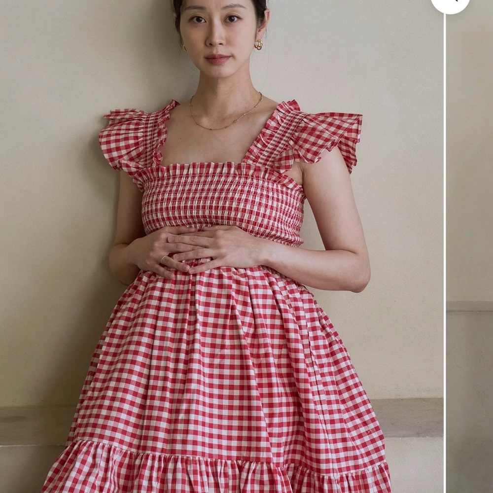 Nothing Fits But -Hera Red Gingham Ruffle Dress